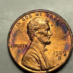 A Lincoln Cent 1989.D."double Die"