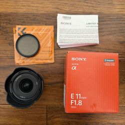 Sony 11mm f1.8 APS-C wide angle Lens LIKE NEW