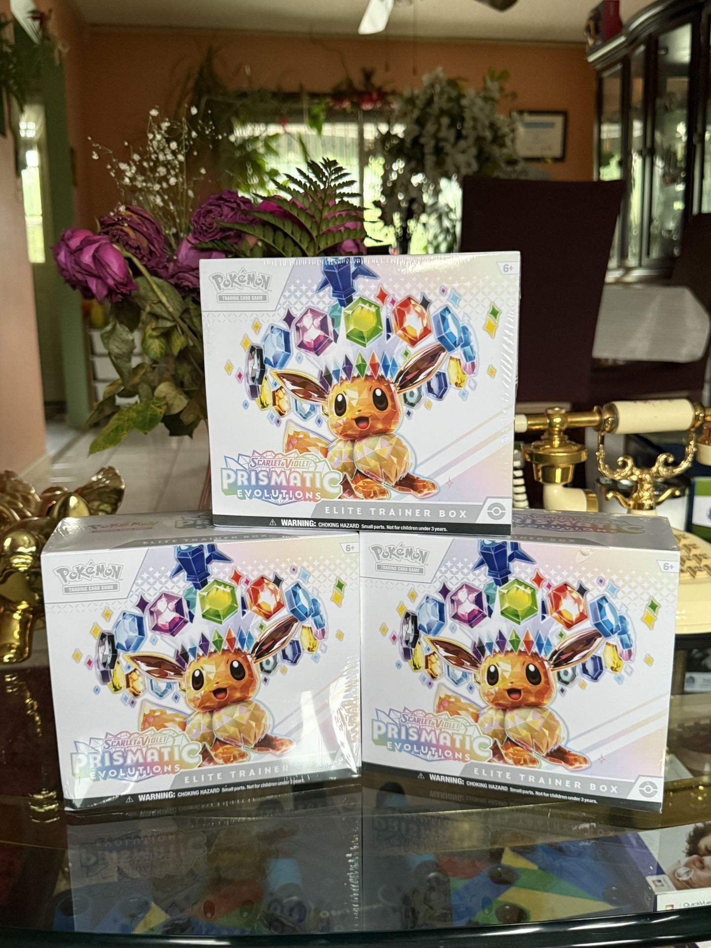Pokemon Prismatic Evolution ETB Lot of 3