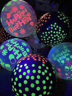 Neon Balloons 🎈 Glow In The Dark
