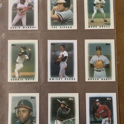 1986 Topps Major League Leaders Baseball Card mini set - Including Fernando Valenzuela