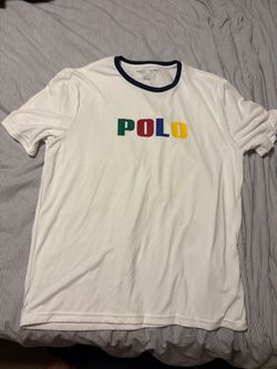 Polo Sport Ralph Lauren Performance T Shirt Men Large White Logo Tee