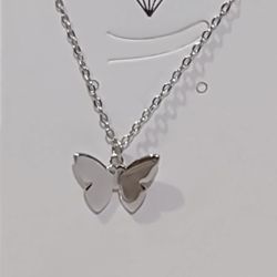 Authentic Sterling Silver Butterfly  necklace  