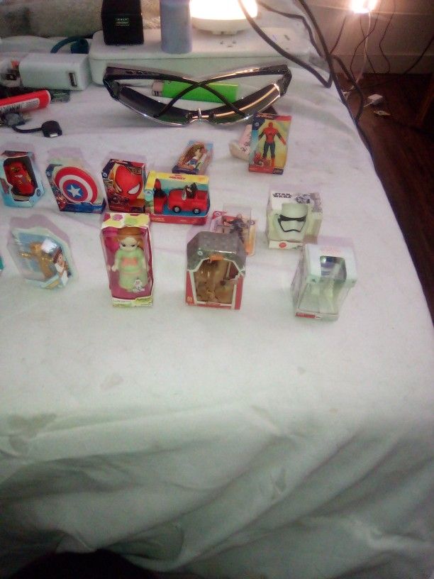 Variety Of Mini Star wars, Marvel, Toy Story Figurines
