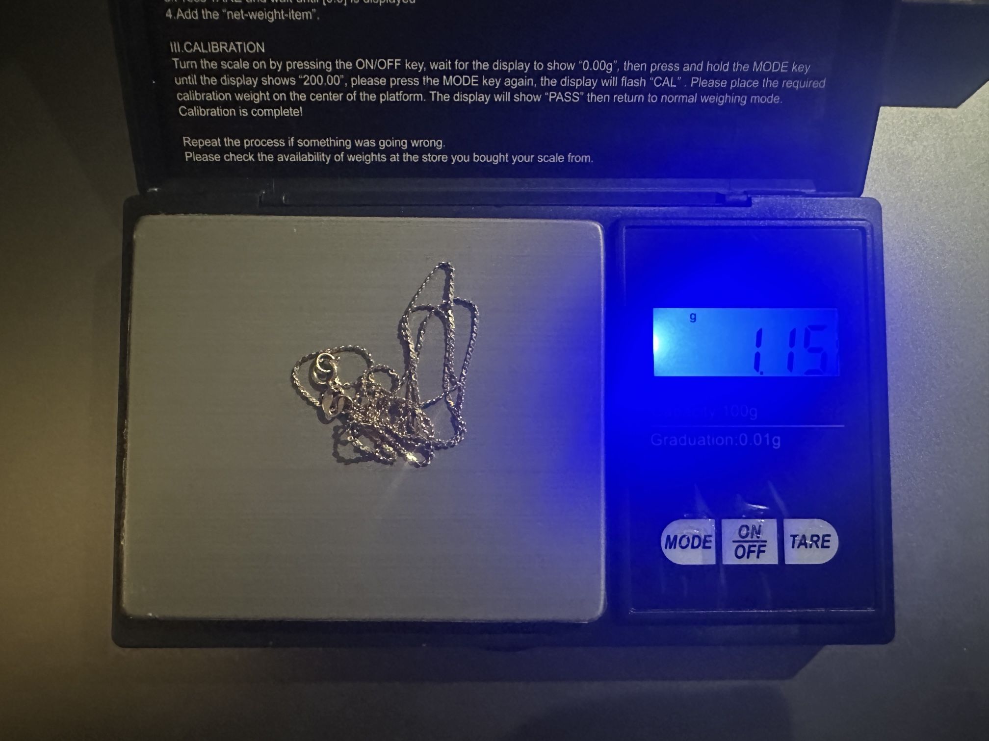 1gram Necklace - 14k