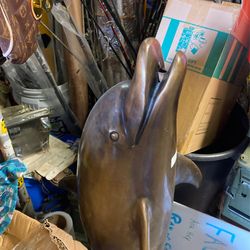 4 foot bronze dolphin $995