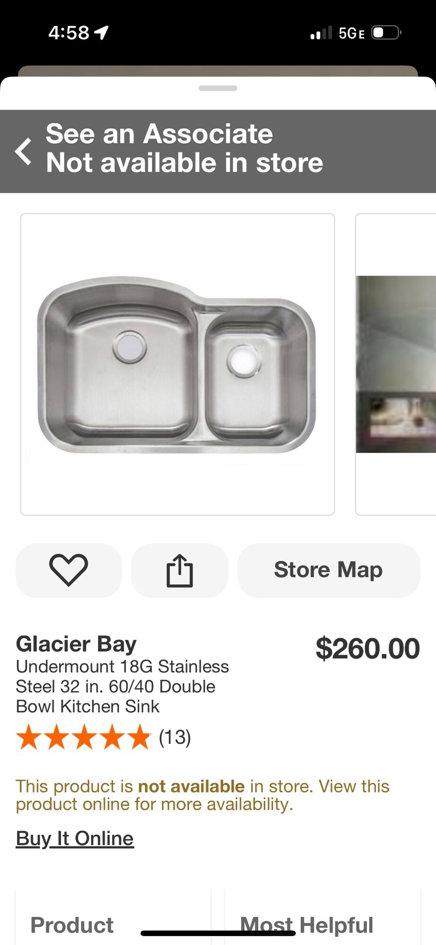 32” UNDERMOUNT 60/40 TUB STAINLESS KITCHEN SINK W GRIDS NEW