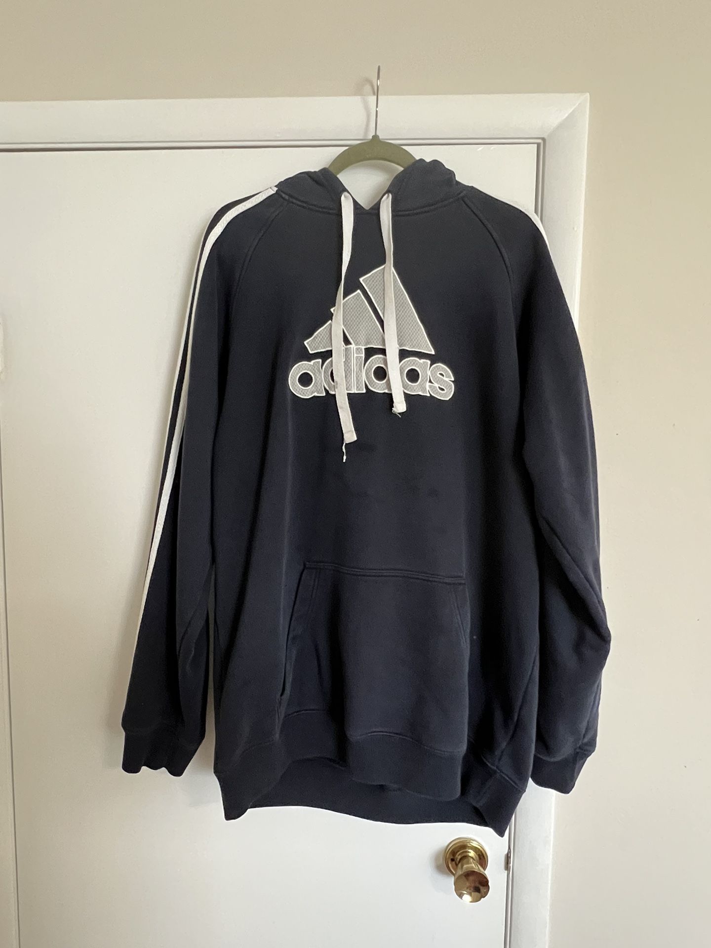 Adidas Blue Y2K Hoodie Size XL