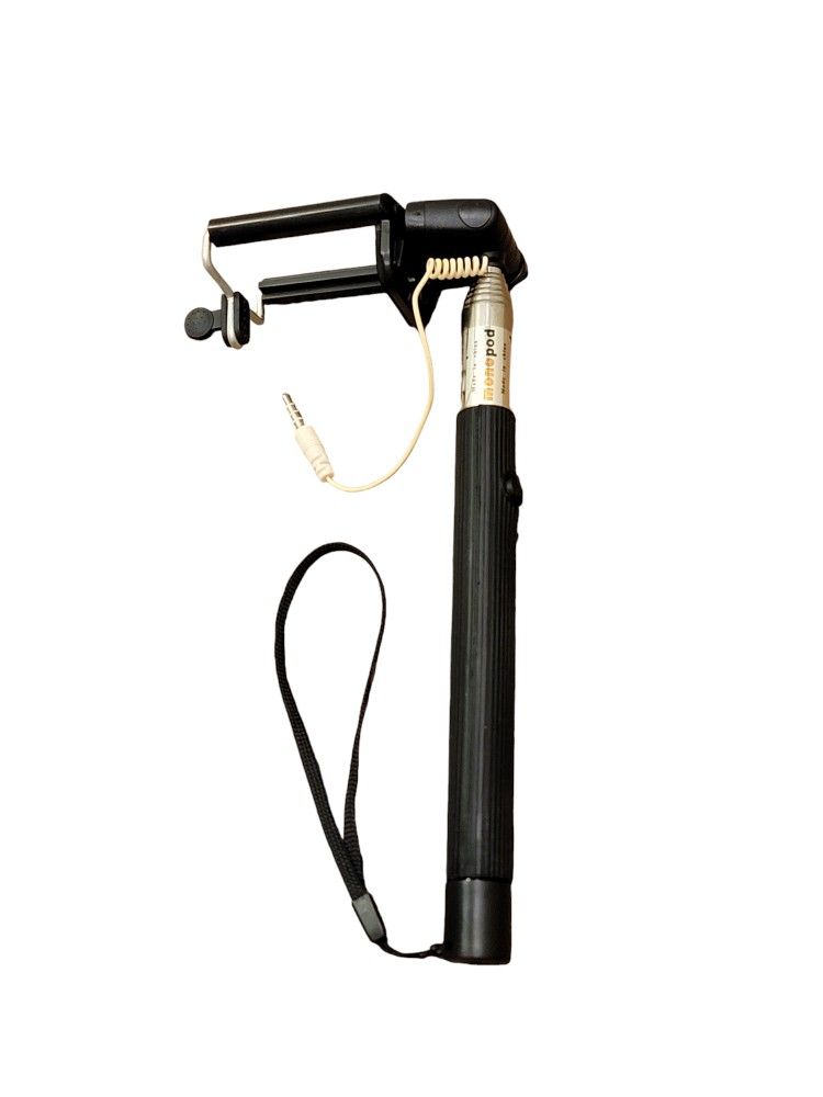 Selfie Stick Monopod 100cm Extendable Stick Cable Tripod Take Pole Handheld Remote Button with Built-in Wired Shutter 3.5mm Jack