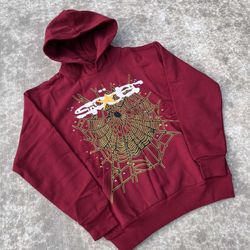 Maroon Sp5der Hoodie