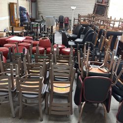Restaurant, Chairs, Table Bases, Table Tops