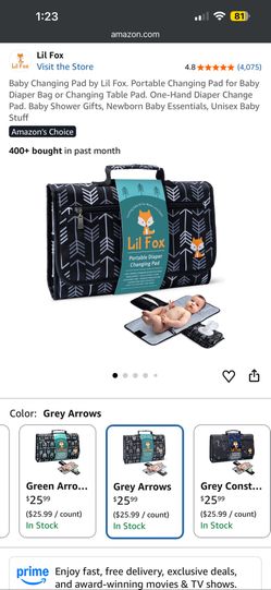 Baby Fox Diaper Changing Mat 