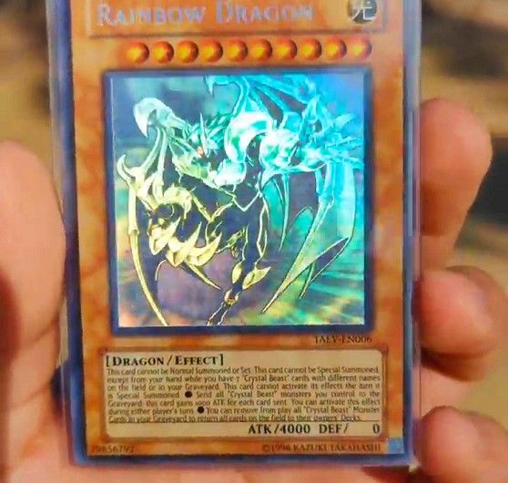 💎👻✨🔥 Rainbow Dragon MISPRINT Ghost Rare! Yugioh