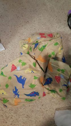 Full set Dino sheets with pillow case. Smoke free home like new.