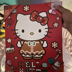 Christmas Light Up Hello Kitty Wall Art