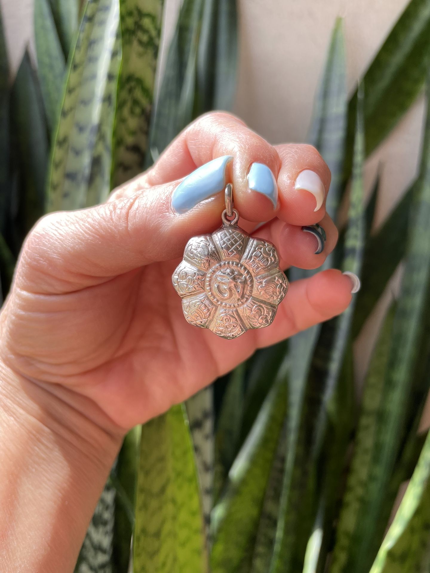 Sterling Silver Floral Pendant