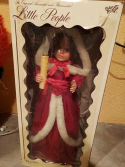 Christmas animated doll