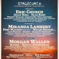Two Stagecoach 2024 GA Wristbands 