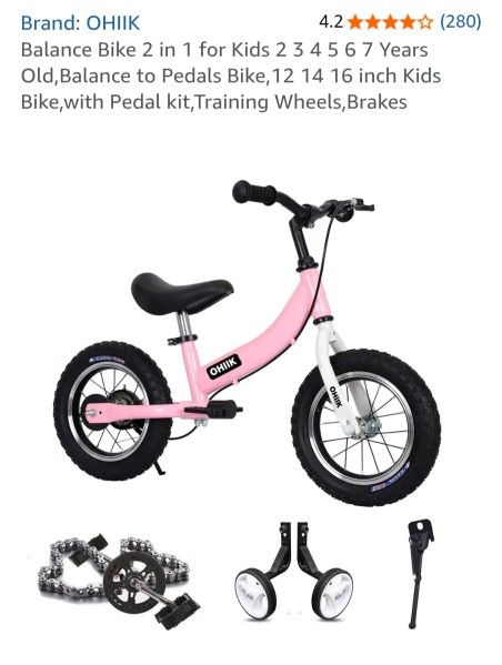OHIIK Childrens Balance Bike