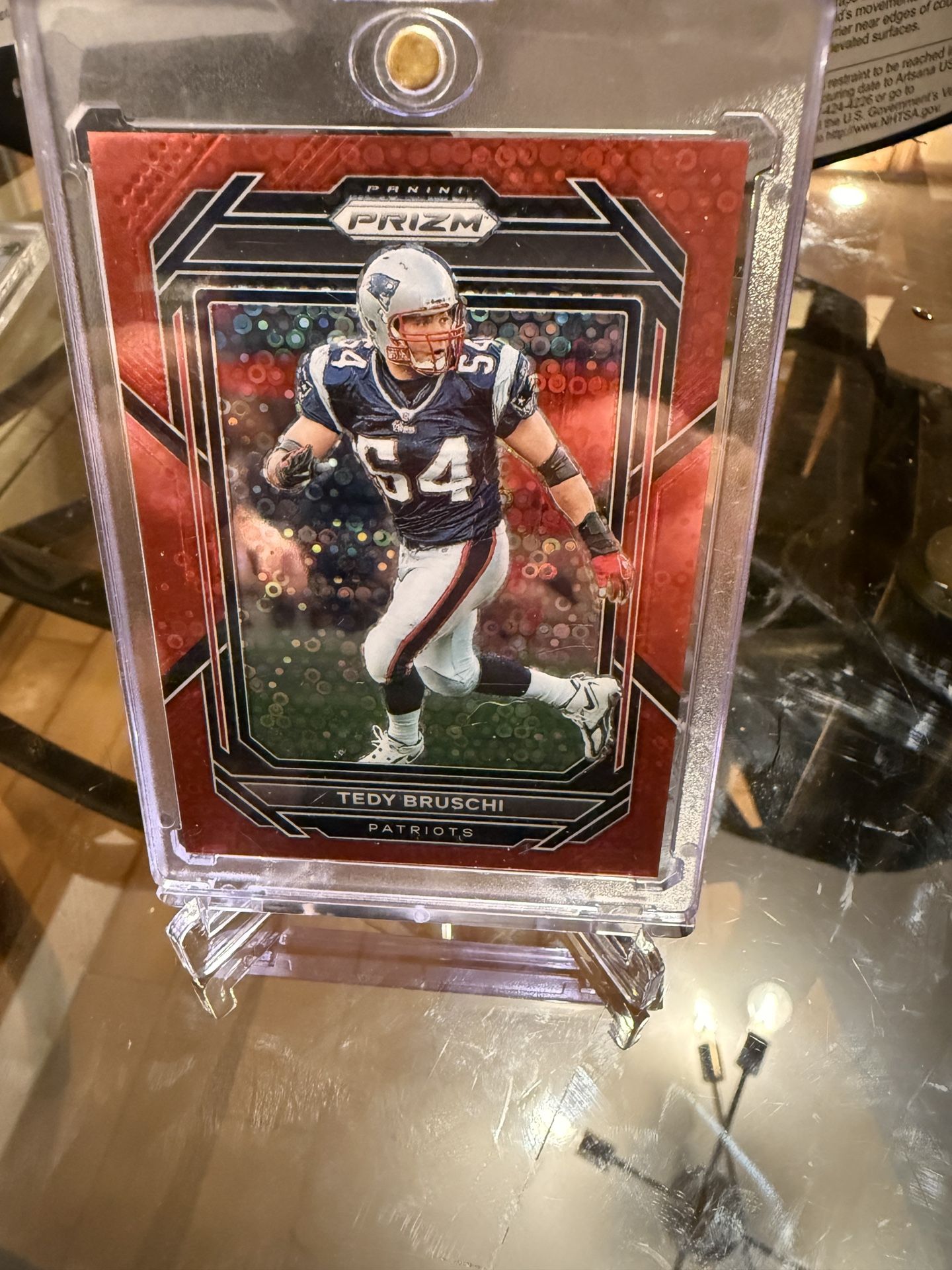 Teddy Brewski Prism Red No Huddle Card #206 /50