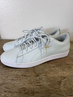 New Puma Smash Perf V2 Tennis Shoes US Size 11 Women Light Blue Leather