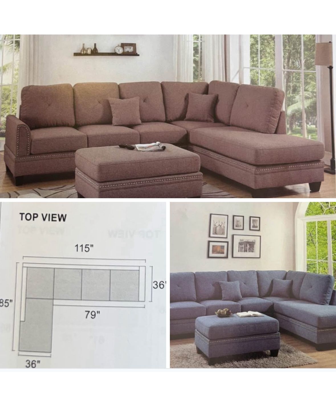 Sectional Set 2Pc 