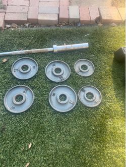45 lbs barbell ….home gym fitness….