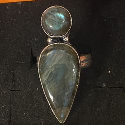 Genuine Labrodite Ring