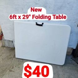 Table Folding 6fts. New 6 Available 