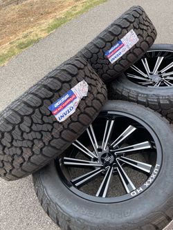 20x10 LUXXX HD OFF ROAD RIMS  6 LUG   WITH TIRE 33X12.50R20S FITS FORD F150    PRICE NEGOTIABLE   RINES LUXXX HD TODO TERRENO    6 VIRLOS CON LLANTA 3