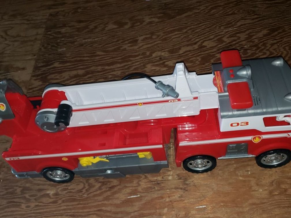 Large Paw Patrol Marshall Fire Truck