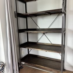 World Market Industrial Shelving Unit (metal & wood)