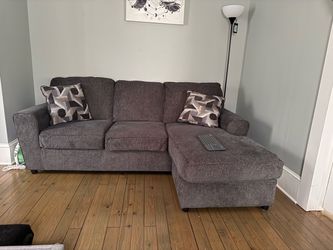 Gray Fabric Sectional Sofa