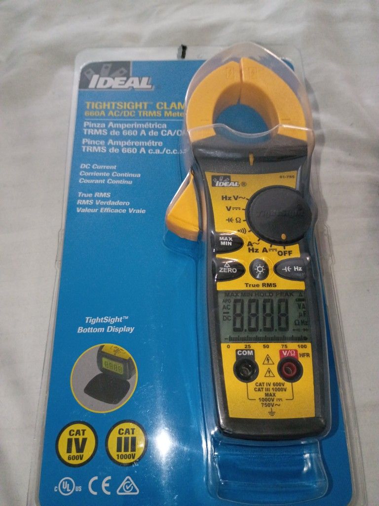 Ideal Tightsight Clamp 660A True RMS Meter