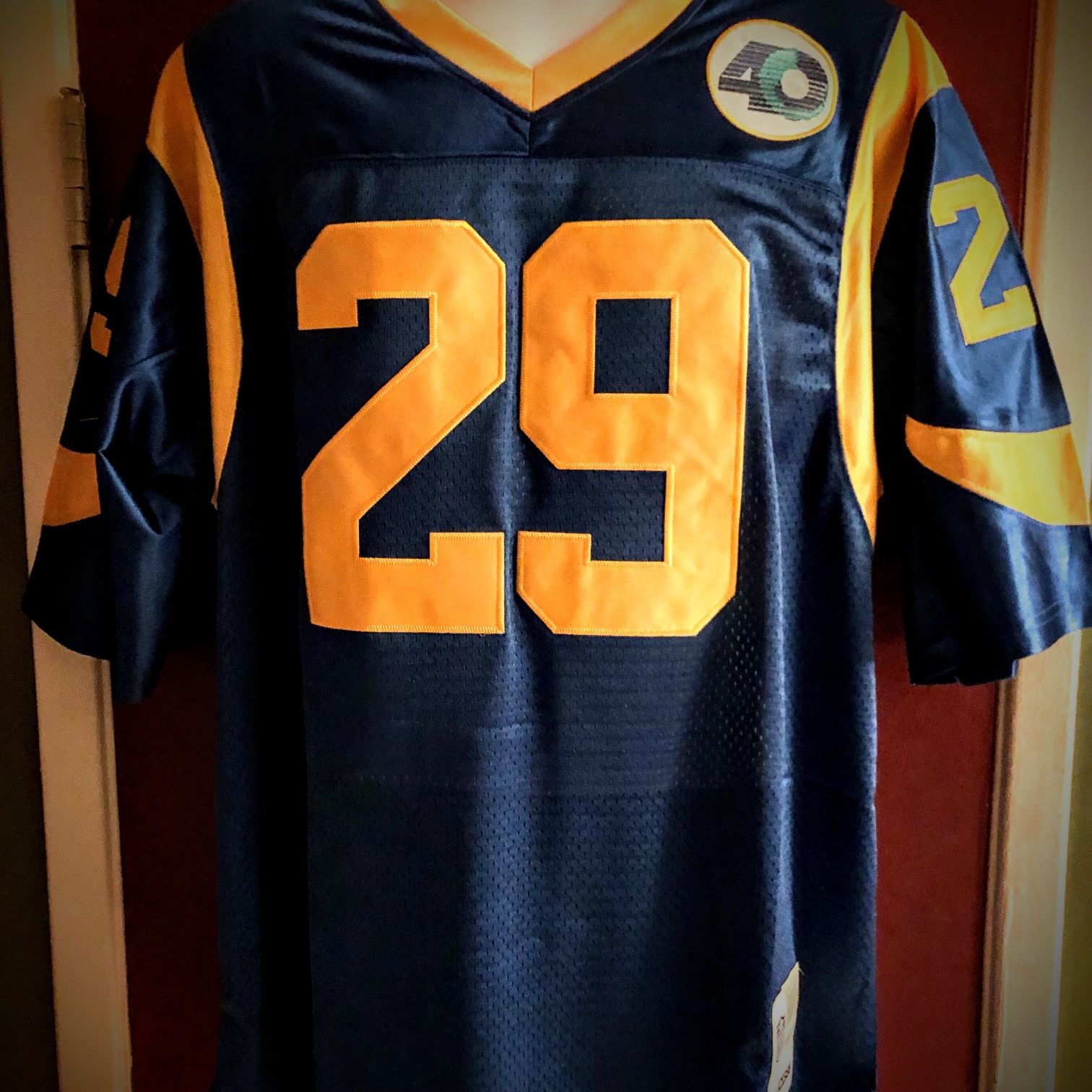 29 ERIC DICKERSON Los Angeles Rams NFL RB Blue Mint Throwback Jersey