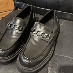 Black Loafers Chunky Sole Zara