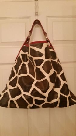Large Giraffe print tote
