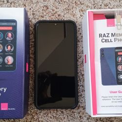 Motorola RAZ MEMORY MOBILITY cell phone  perfectfor people with memory loss or age clean and ready to hook up for immediate use. Original box instruct