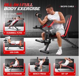 Adjustable weight bench/Leg Extension machine