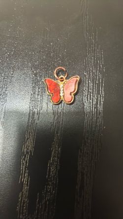 Red Butterfly Pendant (0.95 inches)