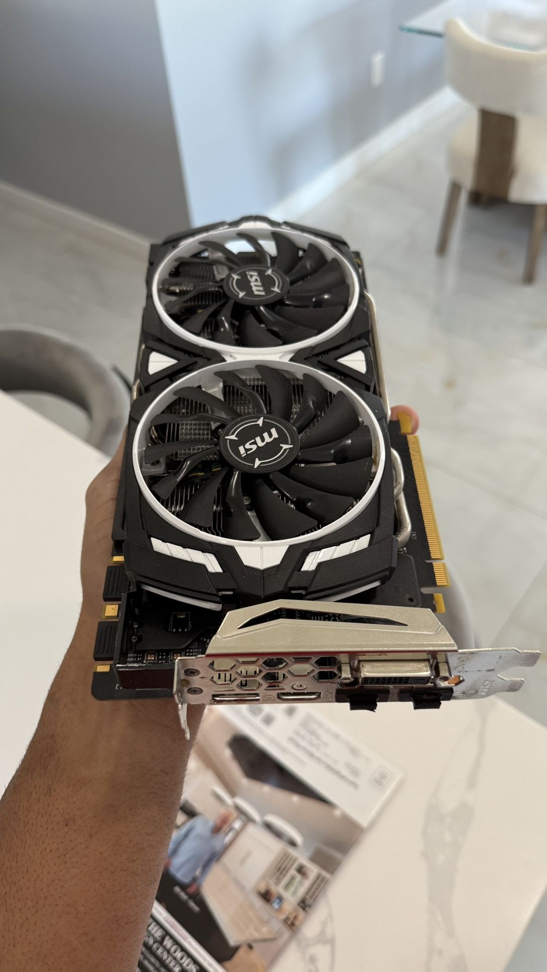 The MSI GeForce GTX 1080 ARMOR 8G OC