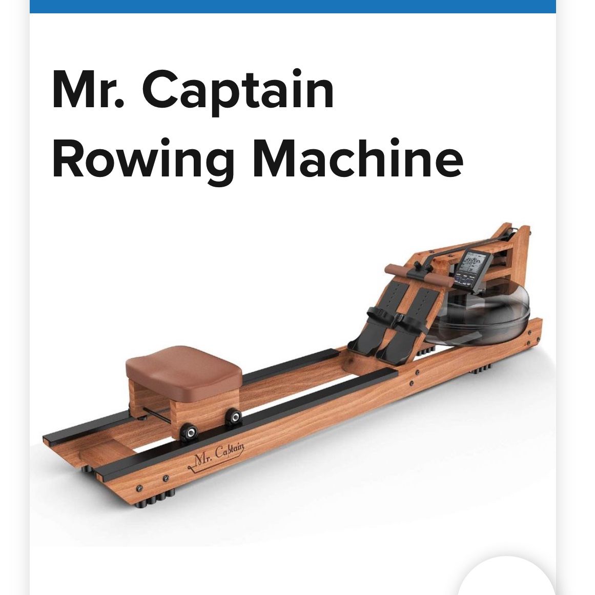 Mr. Captain Rowing Machine