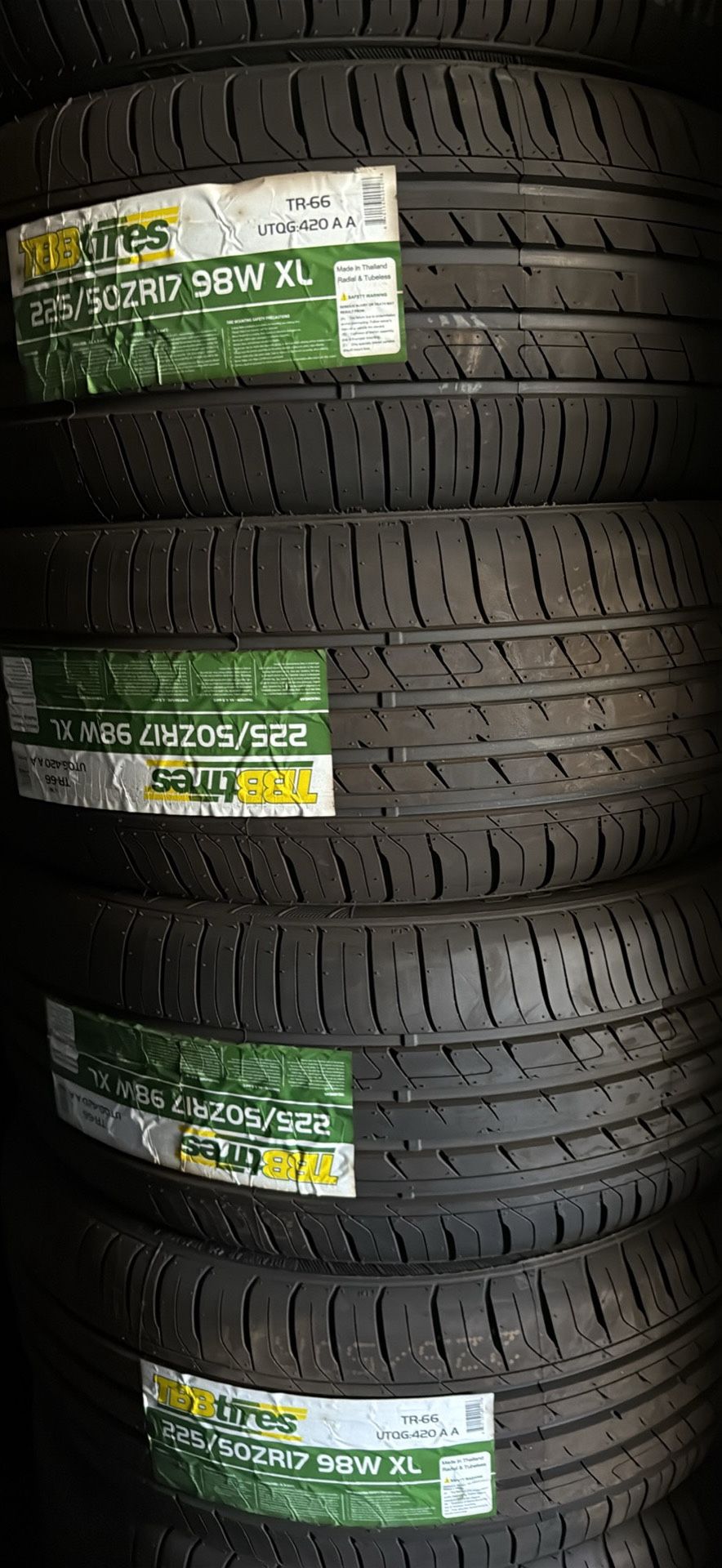 $295 Total 4 New Tires 225/50r17 Llantas Nuevas 225 50 17