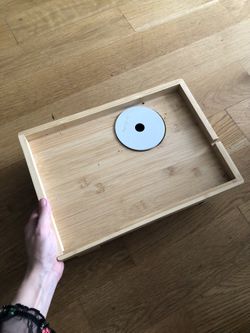 Screw-On Bedside Table Shelf