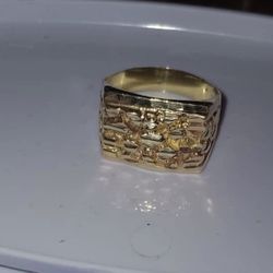 Gold Nugget Ring 