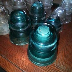 Vintage Hemingray-42 Glass Insulators 
