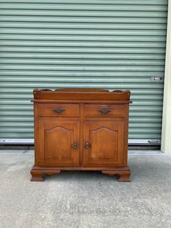 Vintage Wood table Cabinet