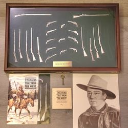 Franklin Mint, The Guns That Won The West Set. Heavy Pewter Guns, 2 Guns Missing Out Of 25 Guns. Perfect Condition