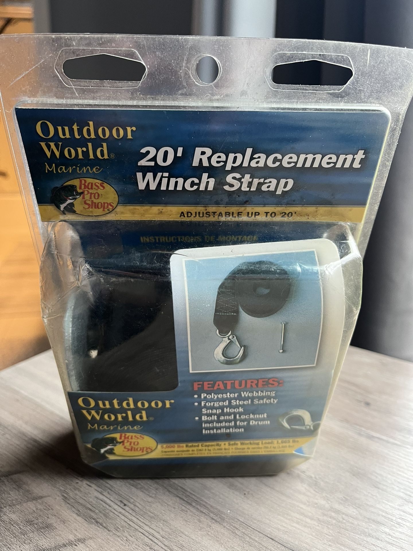 20 Ft Replacement Winch Strap
