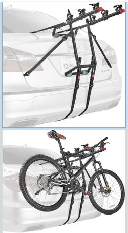 Allen Sports Deluxe Trunk Mount 3-Bike Carrier, Model 103DN-R, Black